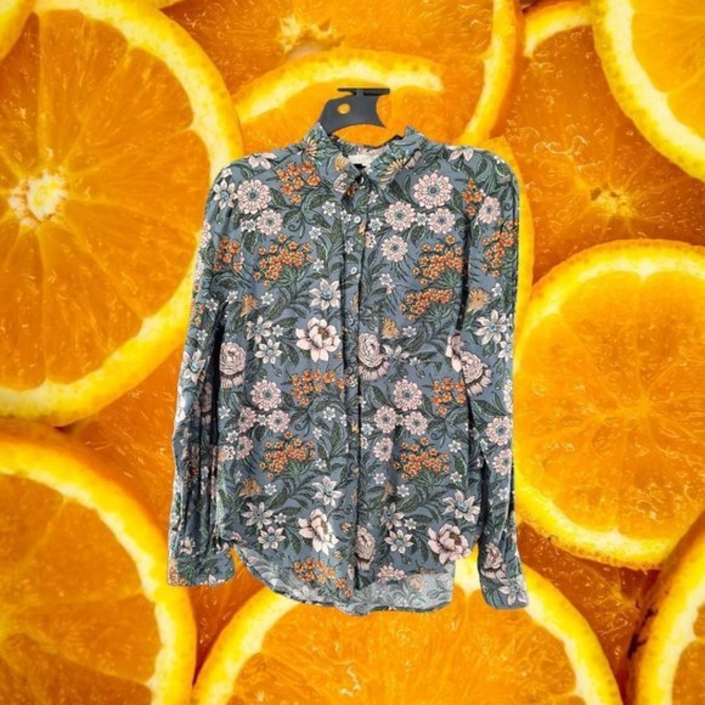 Vintage Loft Flowered Button Up Shirt‎ Medium